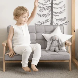 Bunny Tickles // Kids Wooden Double Arm Chair> Furniture