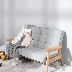Bunny Tickles // Kids Wooden Double Arm Chair> Furniture