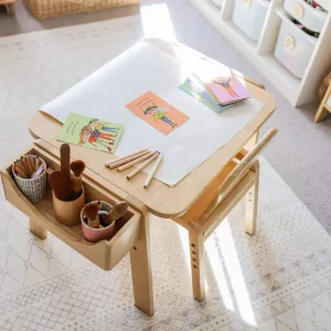Bunny Tickles // Wooden Activities Table & Chair Set> Furniture