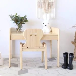 Bunny Tickles // Wooden Primary Adjustable Table & Chair Set> Furniture