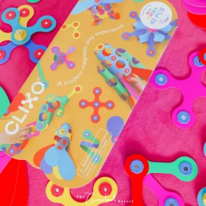 Clixo - Magnetic Rainbow (42pcs)> For 5+ Year Olds | For 4+ Year Olds