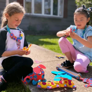 Clixo - Magnetic Super Rainbow (60pcs)> For 5+ Year Olds | For 4+ Year Olds