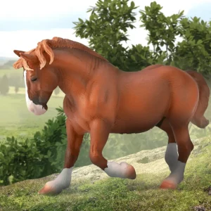 CollectA // Breton Draft Horse Stallion Chestnut> Farm & Barnyard Theme | Small World Play