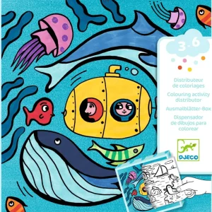 Djeco // Ocean Colouring Activity Dispenser> For 4+ Year Olds | For 3+ Year Olds