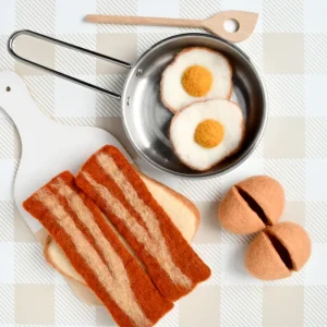 Tara Treasures Felt Bacon And Eggs Breakfast Set> Small World Play
