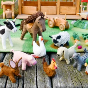 Tara Treasures Felt Farm Animal Toys - Set of 10> Farm & Barnyard Theme