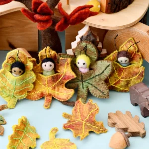 Tara Treasures Felt Leaf Baby - Birch> Small World Play