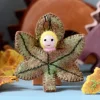 Tara Treasures Felt Leaf Baby - Chestnut> Small World Play