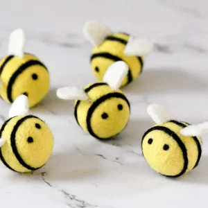 Tara Treasures Felt Loose Parts // Bees (Set of 5)> Sensory Play
