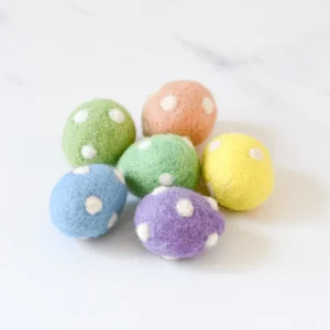 Tara Treasures Felt Polka Dots Eggs (Set of 5)> Small World Play