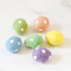 Tara Treasures Felt Polka Dots Eggs (Set of 5)> Small World Play