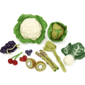 Tara Treasures Felt Vegetables & Fruits Set C> Bestsellers | Small World Play