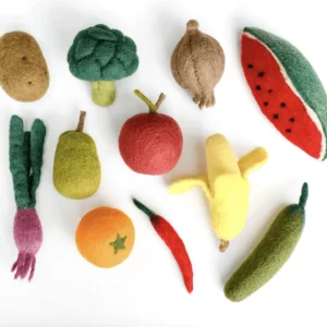 Tara Treasures Felt Vegetables & Fruits Set B> Bestsellers | Small World Play