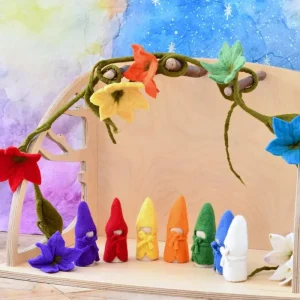 Tara Treasures Felt Waldorf Colours of The Week Peg Dolls> Small World Play