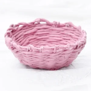 Tara Treasures Felt Weave Basket - Light Pink> Small World Play