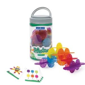 Guidecraft // Interlox Discs - 96 pc. set> For 3+ Year Olds | For 2+ Year Olds