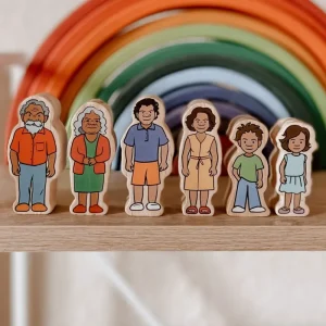The Freckled Frog Indigenous Wooden People> Small World Play | Educational Play