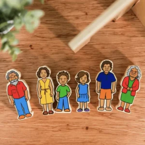 The Freckled Frog Indigenous Wooden People> Small World Play | Educational Play