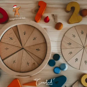 The Freckled Frog Learning Fraction Puzzle> Educational Play