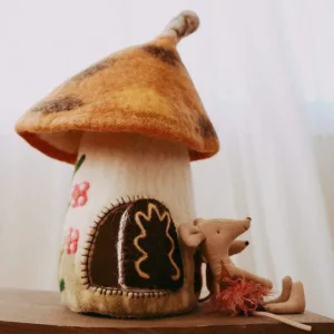 Tara Treasures /// Felt Fairies & Gnomes Home - Brown> Woodland & Magical Fairies Theme | Small World Play