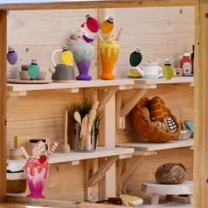 Tara Treasures // Felt Strawberry Milk Shake Play Food> Food Play