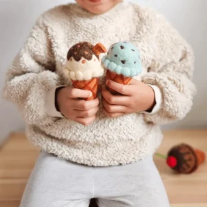 Tara Treasures // Felt Vanilla Chocolate Fudge Ice Cream> Food Play