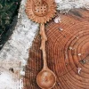 Wild Child Mountain Wild Tree Collection // Sunflower Slotted Duo Spoon ⓒ> Sensory Play