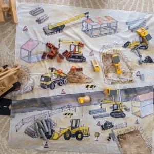 Wonderie // At The Building Sites Play Cloth> Vehicle Play
