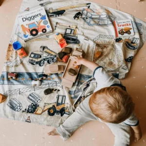 Wonderie // At The Building Sites Play Cloth> Vehicle Play
