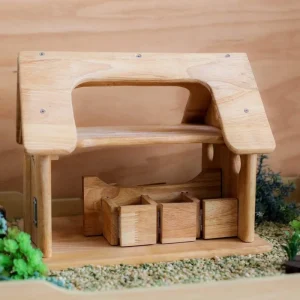 QToys Wooden Horse Stable> Farm & Barnyard Theme | Small World Play