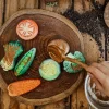 Yellow Door // Sensory Play Stones - Vegetables> Sensory Play | Educational Play