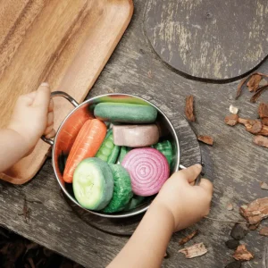 Yellow Door // Sensory Play Stones - Vegetables> Sensory Play | Educational Play