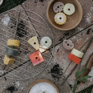 Yellow Door // Threading Kebabs> Sensory Play | Food Play