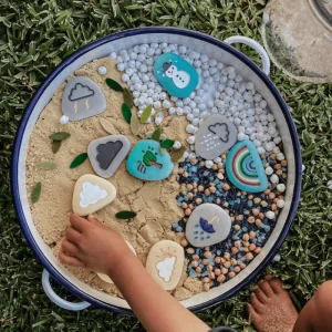 Yellow Door // Weather Stones> Sensory Play